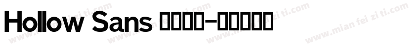 Hollow Sans 英文字体字体转换